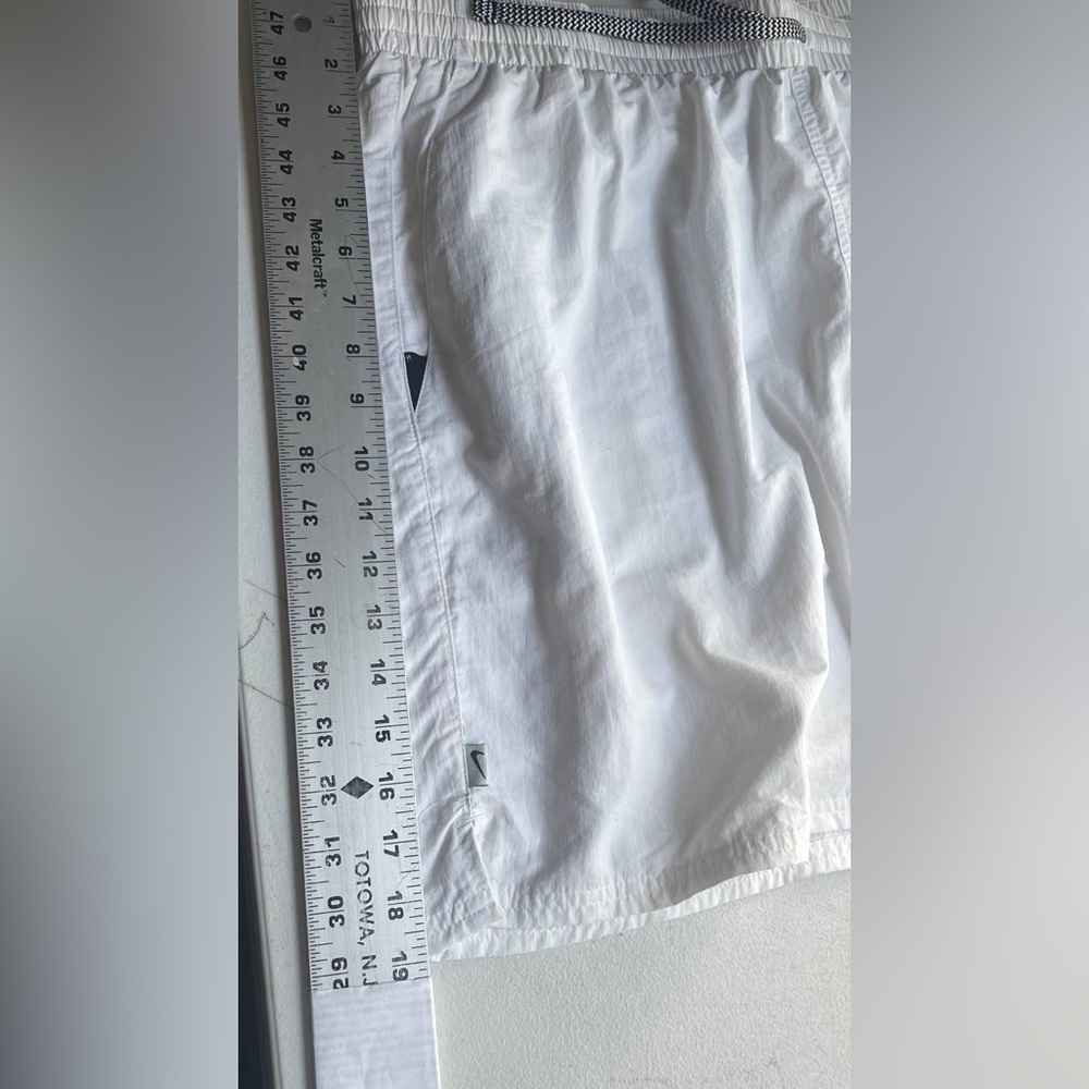 Nike Split‎ Logo Icon 7 JDI Fade Volley Shorts White Sz XXL Summer Sporty Preppy - Picture 9 of 15